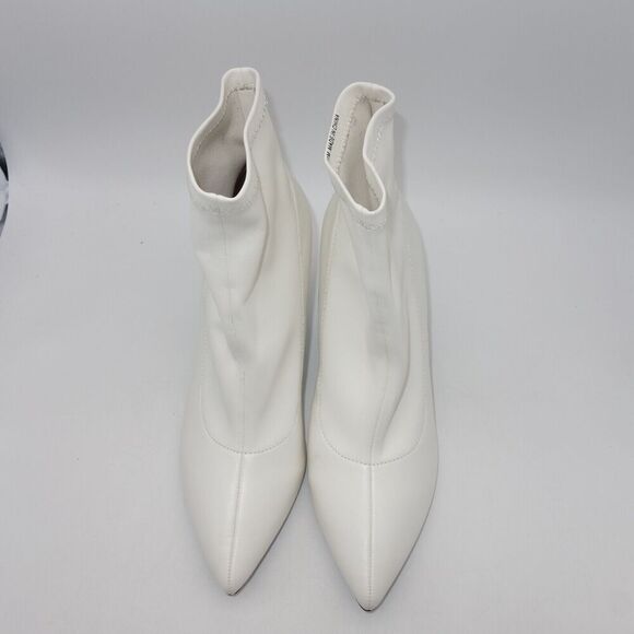 NEW INC International Concepts Women' s 11 White Bray Pointed Toe Ankle Booties - Picture 13 of 13